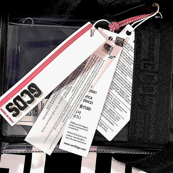 ⭐️ GCDS ⭐️MADE IN ITALY LEATHER TRANSPARENT CROSSBODY BAG W/DETACHABLE STRAP - Picture 13 of 17